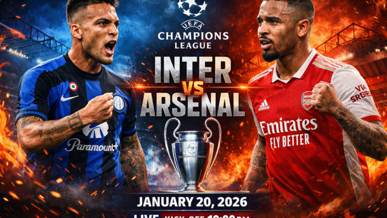 مباراة انتر ميلان وارسنال اليوم في دوري أبطال أوروبا بث مباشر
